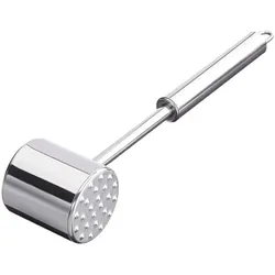 relaxdays Fleischklopfer silber