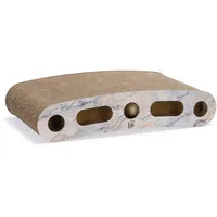 Designed by Lotte Silja, Kratzspielzeug Karton, Weiß, 46x25x9 cm