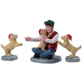 Art-Pol Lemax - Weihnachtsdorf - Figur: Neue Welpen