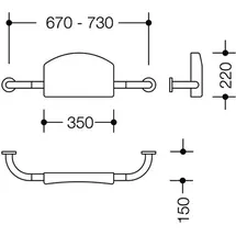 Hewi Rückenstütze Serie 801 weiß