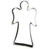 LARES Ausstecher/Ausstechform Riesen Engel - aus Weißblech - für Plätzchen, Kekse, Lebkuchen - Größe: 19cm - Made in Germany