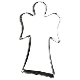 LARES Ausstecher/Ausstechform Riesen Engel - aus Weißblech - für Plätzchen, Kekse, Lebkuchen - Größe: 19cm - Made in Germany