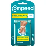 Compeed Hornhautpflaster Medium – Hydrokolloid-Pflaster gegen starke Hornhaut an den Füßen, 6 Pflaster