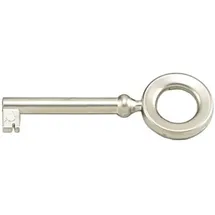 Hettich Schlüssel Typ 844565 mit Bart,Schaft, Durchmesser 6,vernickelt