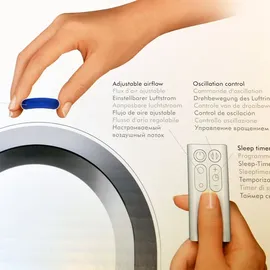 Dyson AM07 Turmventilator weiß/silber inkl. Fernbedienung