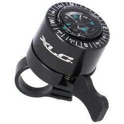XLC Fahrradklingel Miniglocke mit Kompass schwarz