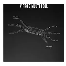 Lezyne V Pro 7 Multitool schwarz