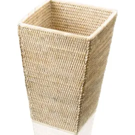 Decor Walther Aufbewahrungskorb Papierkorb eckig aus Rattan 37 x 22 x 20 cm hell