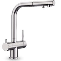 Designer 3-Wege-Brause-Armatur BLANCO Chrom mit ausziehbarer Brause! Der Wasserhahn mit 3 Anschlüssen und einer "echten" ausziehbarer Handbrause für Osmoseanlagen Trinkwasseranlagen Wasserfilter