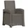 vidaXL Liegesessel Garten Rattan-Optik 1 St.  grau
