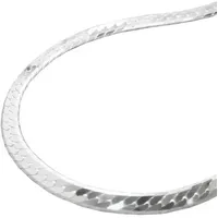 Gallay Collier Panzerkette flach Silber 925 50 cm