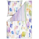 Estella Bettwäsche Fancy 4769 985 Multicolor, Mako-Satin, 2 teilig, Farbkleckse, Gepunktet, Aquarell-Optik bunt