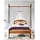 Massivmoebel24 Himmelbett Sheesham 180x200x224 braun geölt Nature Brown #532