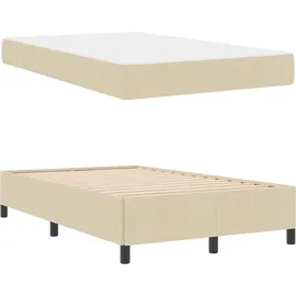 vidaXL Boxspringbett 120 x 200 cm Creme