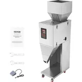 Vevor Partikelfüllmaschine, 20–5000 g, automatische Füllmaschine mit Fußpedal, Edelstahl-Wiegefüllmaschine, Wiegefüller für Bohnen, Samen, Körner,