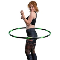 Hoopomania Hula-Hoop-Reifen Hula Hoop Reifen für Anfänger Ø105cm Hell-Grün grün|schwarz Ø 105 cm