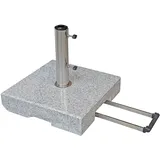 Kölle Trolley Granit-Schirmständer, 45 x 45 cm, 50 kg, mit Rollen
