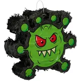 relaxdays Pinata Virus Pinata grün|rot|schwarz