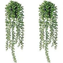luxuskollektion Kunstpflanze Hängepflanze Sukkulente Außenbereich Lover Tears, 47cm