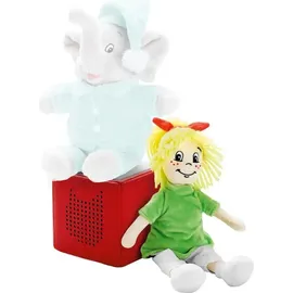 Tonies Hörspielfigur Bibi Blocksberg erzählt Hexenbesengeschichten blau