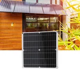 Flexibles Solar-set Mit 2 X 25 W – 20 V Monokristallinen Modulen, 20 A Regler Und Kabeln – Für Akku- Und Usb-anschlüsse, Tragbare Anwendungen