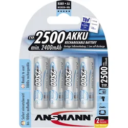 ANSMANN - Batterie 4 x AA-Typ - NiMH - (wiederaufladbar) - 2500 mAh