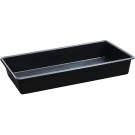 emtez Auffangwanne Polyethylen 100 x 55 x 15 cm schwarz 65,5 Liter