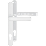 HOPPE Drückergarnitur LIÈGE - Schmalschild 24 mm, Griff flach, 67 - 72, weiß