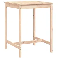 Jinlefu Gartentisch 82,5 x 82,5 x 110 cm Braun