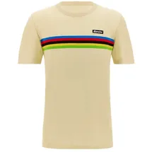 Santini SMS Santini UCI World Champion T-Shirt cremeweiß/Regenbogen - XL