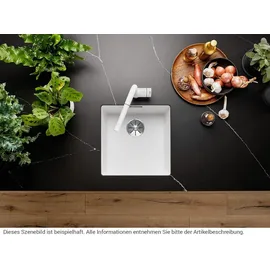 Blanco Subline 400-U weiß + Handbetätigung + InFino