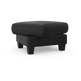 Home Affaire Polsterhocker Summer Cord 77 x 48 x 67 cm Grau