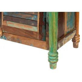 MASSIVMOEBEL24.DE FABLE TV-Lowboard 220x50x55 cm Mehrfarbig Holz
