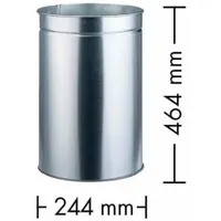 Wesco Metall-Ersatzbehälter 20 l Silber