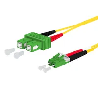Metz CONNECT OpDAT Patchkabel, SC-D APC/LC-D APC OS2, 5m