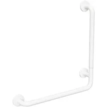 Brillantbad BELP Duschgriff Steckbar Rechts Eisen Weiß mit Abdeckung 110x630x680 mm, 120 kg Traglast für Bad & WC >> zum Bohren