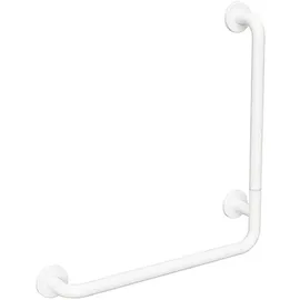 Brillantbad BELP Duschgriff Steckbar Rechts Eisen Weiß mit Abdeckung 110x630x680 mm, 120 kg Traglast für Bad & WC >> zum Bohren