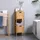kleankin Badezimmerschrank 30 x 90 cm Naturholz