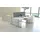 Kerkmann Move 1 elektrisch höhenverstellbarer Schreibtisch weiß rechteckig, T-Fuß-Gestell silber 180,0 x 80,0 cm
