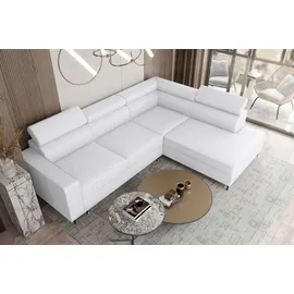 99rooms Owen Ecksofa Kunstleder SOFT Weiß Rechts