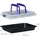 Relaxdays Backblech mit Deckel Dunkelblau,Schwarz,Transparent