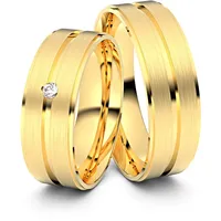 Trauringe Schwenningen 585er Gelbgold - 6862