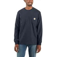 CARHARTT Workwear Pocket Langarmshirt - navy - XL
