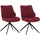 MCW Esszimmerstuhl O48 Stoff bordeaux 2er Set