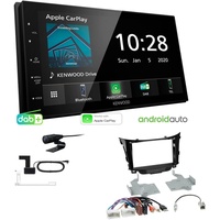 Kenwood Autoradio Apple CarPlay Android Auto DAB+ für Hyundai i30 ohne OEM Navi