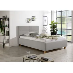 Polsterbett MAINTAL, grau, B:153cm L:214cm, Betten, Polsterbett Polsterbett ohne Bettkasten, inklusive Bettkasten