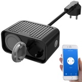 Luminea Home Control Outdoor-WLAN-2-fach-Steckdose komp. zu Amazon Alexa & Google Assistant