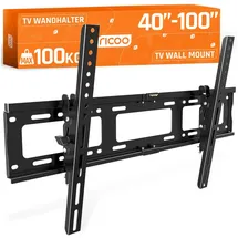 Ricoo TV Wandhalterung Fernseher Halterung) für 40 Zoll, bis 100 Zoll/ neigbar R17,