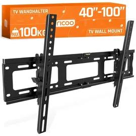 Ricoo TV Wandhalterung Fernseher Halterung) für 40 Zoll, bis 100 Zoll/ neigbar R17,