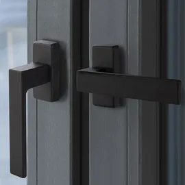 SOTech Fenstergriff CUBE schwarz mit Befestigungsmaterial